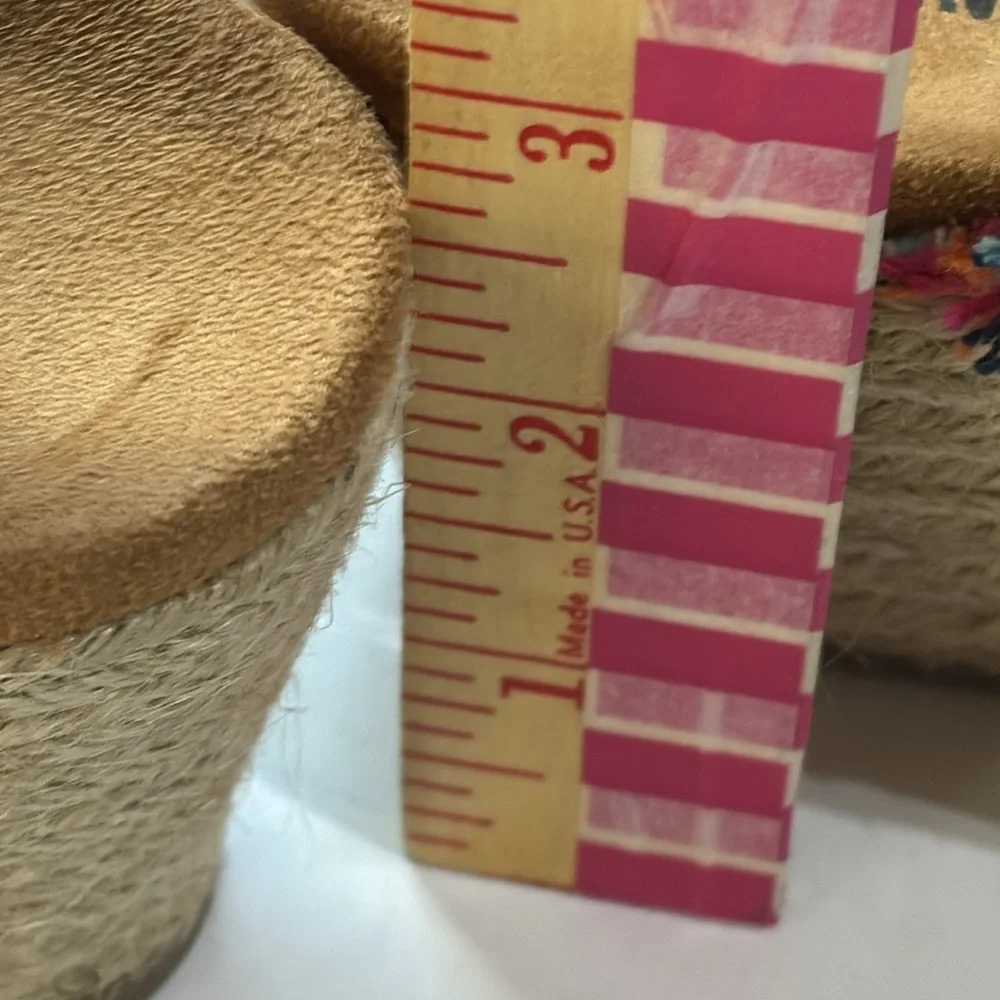 Espadrille Size 8 Minnetonka BREEZE MULTI LAREDO FABRIC Size8 Box Beach Vibes
